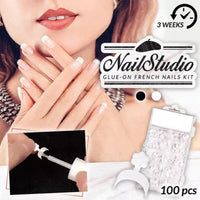 Madeline™  Glue-On French Nail Tips